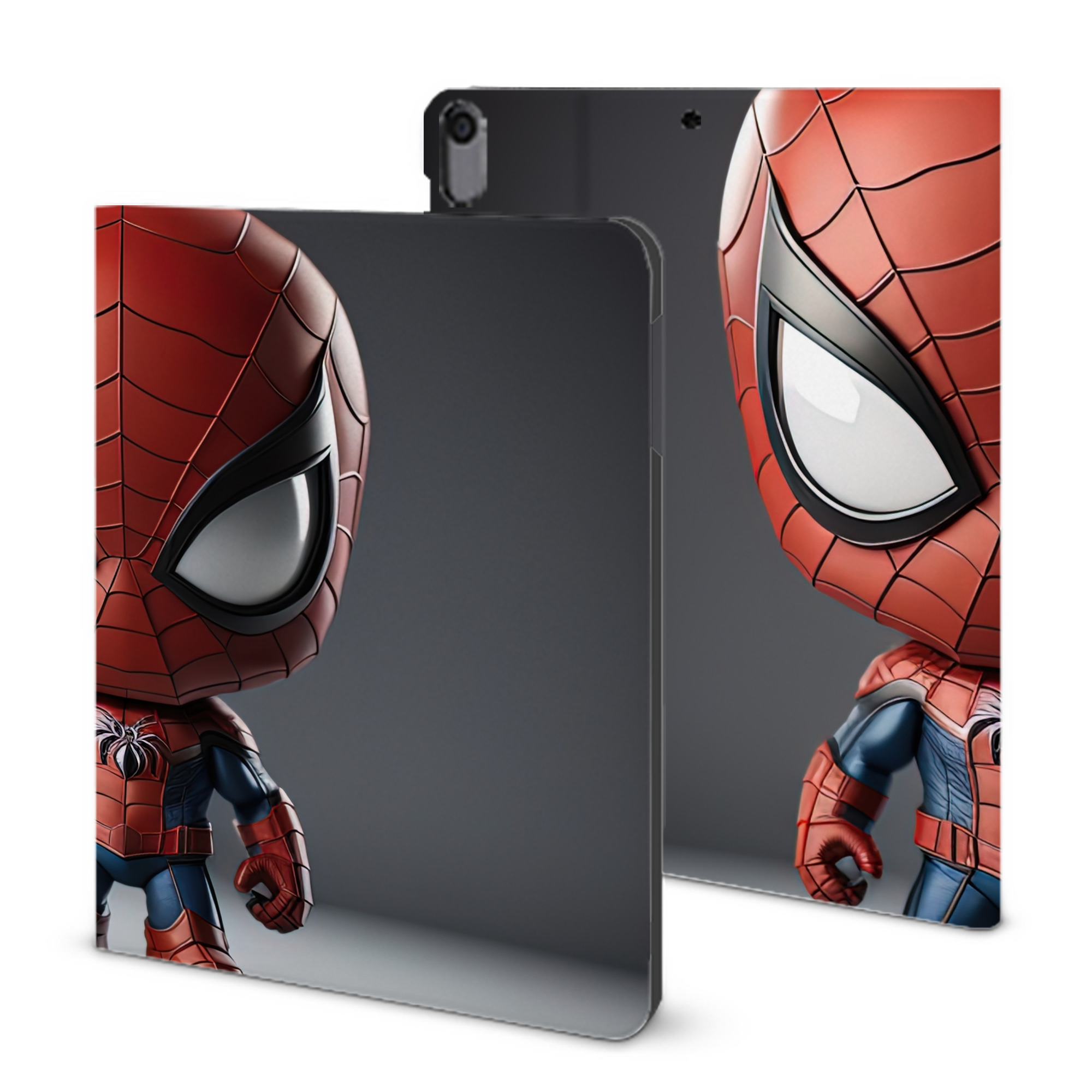 （画像用） Spider Man スパイダーマン IPad ケース ブック型 PUレザー TPU 耐衝撃 軽量 薄型 ペン収納なし 全面保護 IPad 各モデル対応